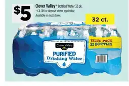 Dollar General Clover Valley Bottled Water 32 pk offer