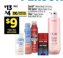 Dollar General Olay Super Serum Body Wash offer