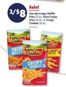 Family Dollar Ore-Ida Crispy Fries offer