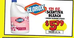 Ollie's CLOROX SCENTIVA BLEACH offer