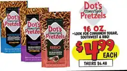 Ollie's Dot's Homestyle Pretzels offer