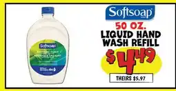 Ollie's Softsoap LIQUID HAND WASH REFILL offer