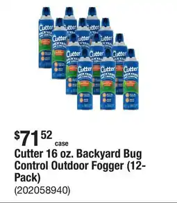 The Home Depot Cutter 16 oz. Backyard Bug Control Outdoor Fogger (12-Pack) offer
