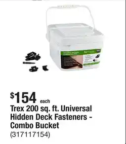The Home Depot Trex 200 sq. ft. Universal Hidden Deck Fasteners - Combo Bucket offer