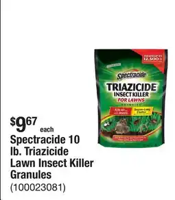 The Home Depot Spectracide 10 lb. Triazicide Lawn Insect Killer Granules offer