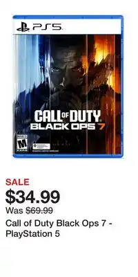 Game Stop Call of Duty Black Ops 7 - PlayStation 5 offer