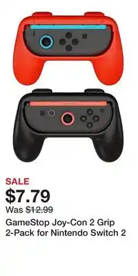 Game Stop GameStop Joy-Con 2 Grip 2-Pack for Nintendo Switch 2 offer