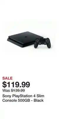 Game Stop Sony PlayStation 4 Slim Console 500GB - Black offer