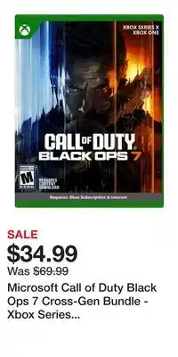 Game Stop Microsoft Call of Duty Black Ops 7 Cross-Gen Bundle - Xbox Series X, Xbox One offer