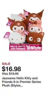 Game Stop Jazwares Hello Kitty and Friends 8-in Premier Series Plush (Styles May Vary) offer