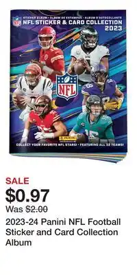 Game Stop 2023-24 Panini NFL Football Sticker and Card Collection Album offer