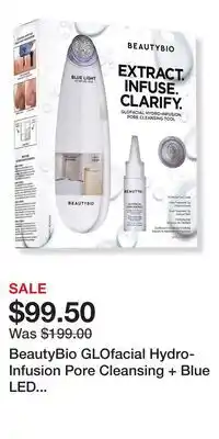Ulta Beauty BeautyBio GLOfacial Hydro-Infusion Pore Cleansing + Blue LED Clarifying Tool offer