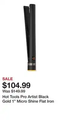 Ulta Beauty Hot Tools Pro Artist Black Gold 1 Micro Shine Flat Iron offer