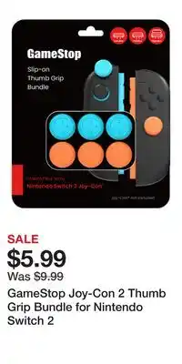 Game Stop GameStop Joy-Con 2 Thumb Grip Bundle for Nintendo Switch 2 offer