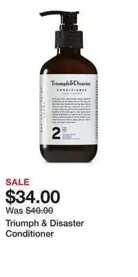 Ulta Beauty Triumph & Disaster Conditioner offer