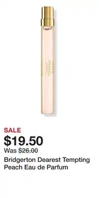 Ulta Beauty Bridgerton Dearest Tempting Peach Eau de Parfum offer