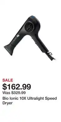 Ulta Beauty Bio Ionic 10X Ultralight Speed Dryer offer
