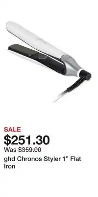 Ulta Beauty ghd Chronos Styler 1 Flat Iron offer