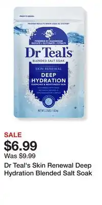 Ulta Beauty Dr Teal's Skin Renewal Deep Hydration Blended Salt Soak offer