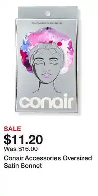 Ulta Beauty Conair Accessories Oversized Satin Bonnet offer