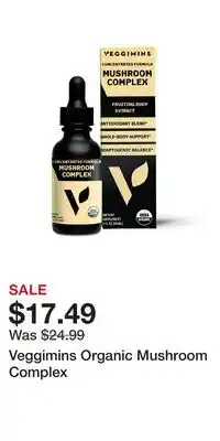 Ulta Beauty Veggimins Organic Mushroom Complex offer