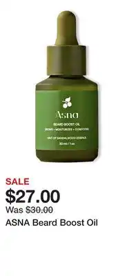 Ulta Beauty ASNA Beard Boost Oil offer
