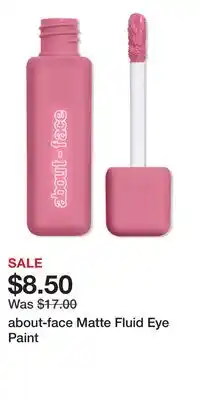 Ulta Beauty about-face Matte Fluid Eye Paint offer
