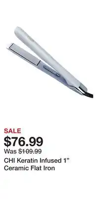 Ulta Beauty CHI Keratin Infused 1 Ceramic Flat Iron offer