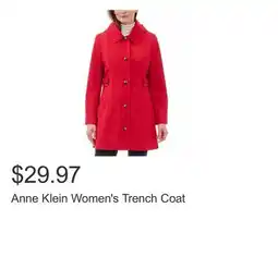 Costco Anne Klein Women's Trench Coat offer