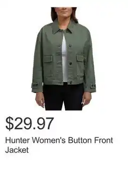 Costco Hunter Women's Button Front Jacket offer