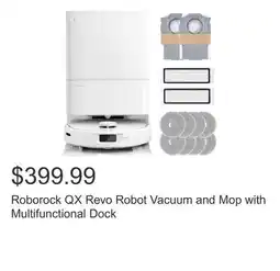 Costco Roborock QX Revo Robot Vacuum and Mop with Multifunctional Dock offer
