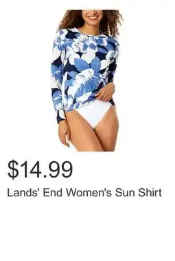 Costco Lands' End Women's Sun Shirt offer