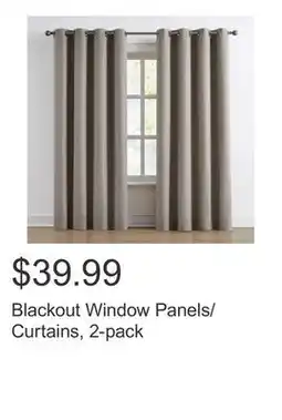 Costco Blackout Window Panels/Curtains, 2-pack offer
