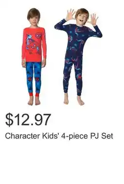 Costco Character Kids' 4-piece PJ Set offer