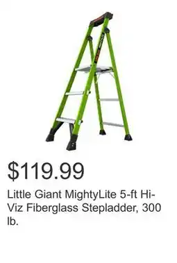 Costco Little Giant MightyLite 5-ft Hi-Viz Fiberglass Stepladder, 300 lb offer