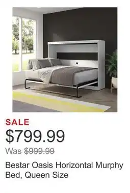 Costco Bestar Oasis Horizontal Murphy Bed, Queen Size offer