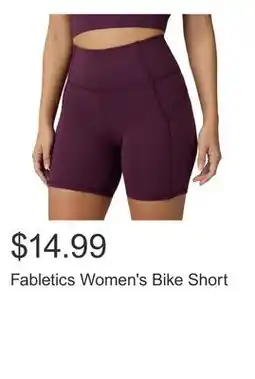 Costco Fabletics Women's Bike Short offer