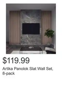 Costco Artika Panolok Slat Wall Set, 8-pack offer