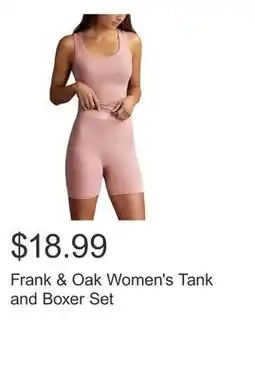 Costco Frank & Oak Women's Tank and Boxer Set offer