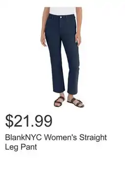 Costco BlankNYC Women's Straight Leg Pant offer