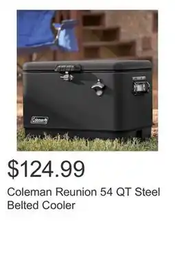 Costco Coleman Reunion 54 QT Steel Belted Cooler offer