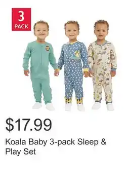 Costco Koala Baby 3-pack Sleep & Play Set offer