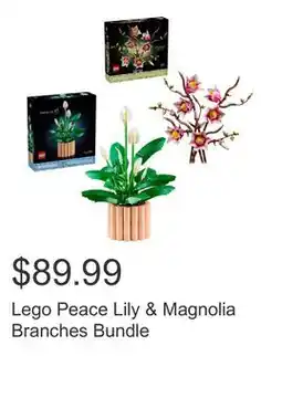 Costco Lego Peace Lily & Magnolia Branches Bundle offer