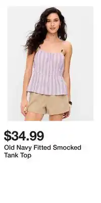 Old Navy Old Navy Fitted Smocked Tank Top offer