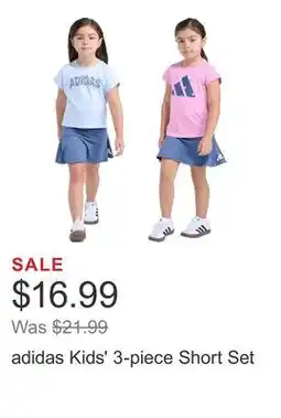 Costco adidas Kids' 3-piece Short Set offer