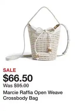 Belk Marcie Raffia Open Weave Crossbody Bag offer