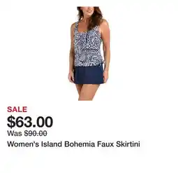 Belk Women's Island Bohemia Faux Skirtini offer
