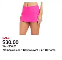 Belk Women's Resort Solids Swim Skirt Bottoms offer