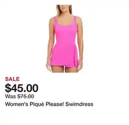 Belk Women's Piqué Please! Swimdress offer