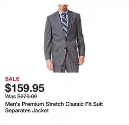 Belk Men's Premium Stretch Classic Fit Suit Separates Jacket offer